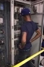 Guy Looking At Server logo